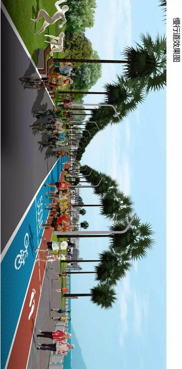 公园塑胶跑道建设(图1)